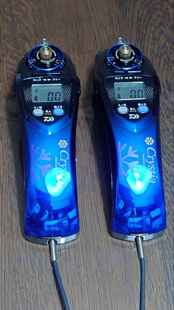 わかさぎ電動リール クリスティア CRT R αメタルパープル■限定品■✕２台