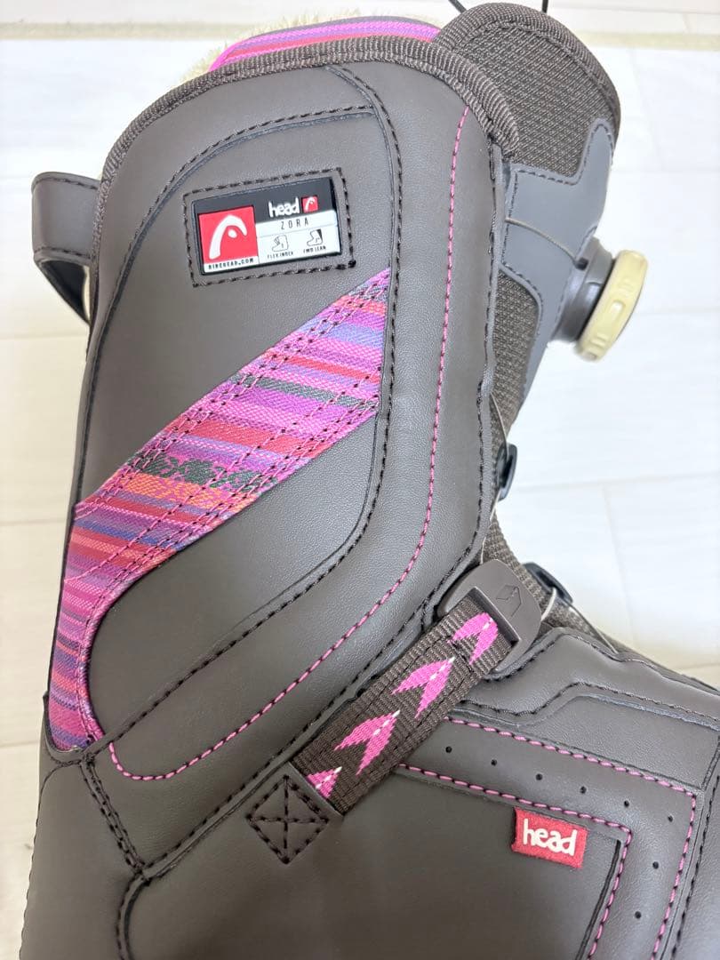 ピンク/黒 スノーボードセットhead3点セットカバー入り￼140センチ