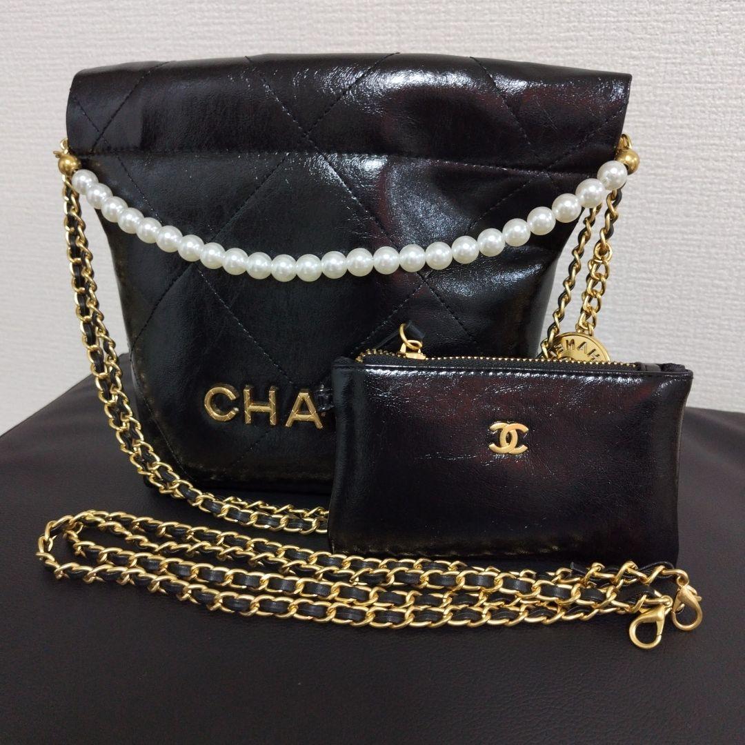 ✨VIP限定✨非売品 ノベルティ チェーンバッグ パール ポーチ付き