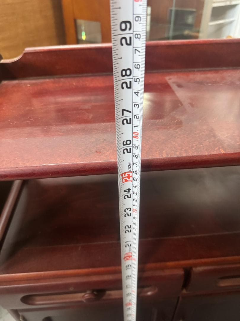 レトロ　Karimokuカリモク家具　カリモク 電話台 棚 ラック 花台 220