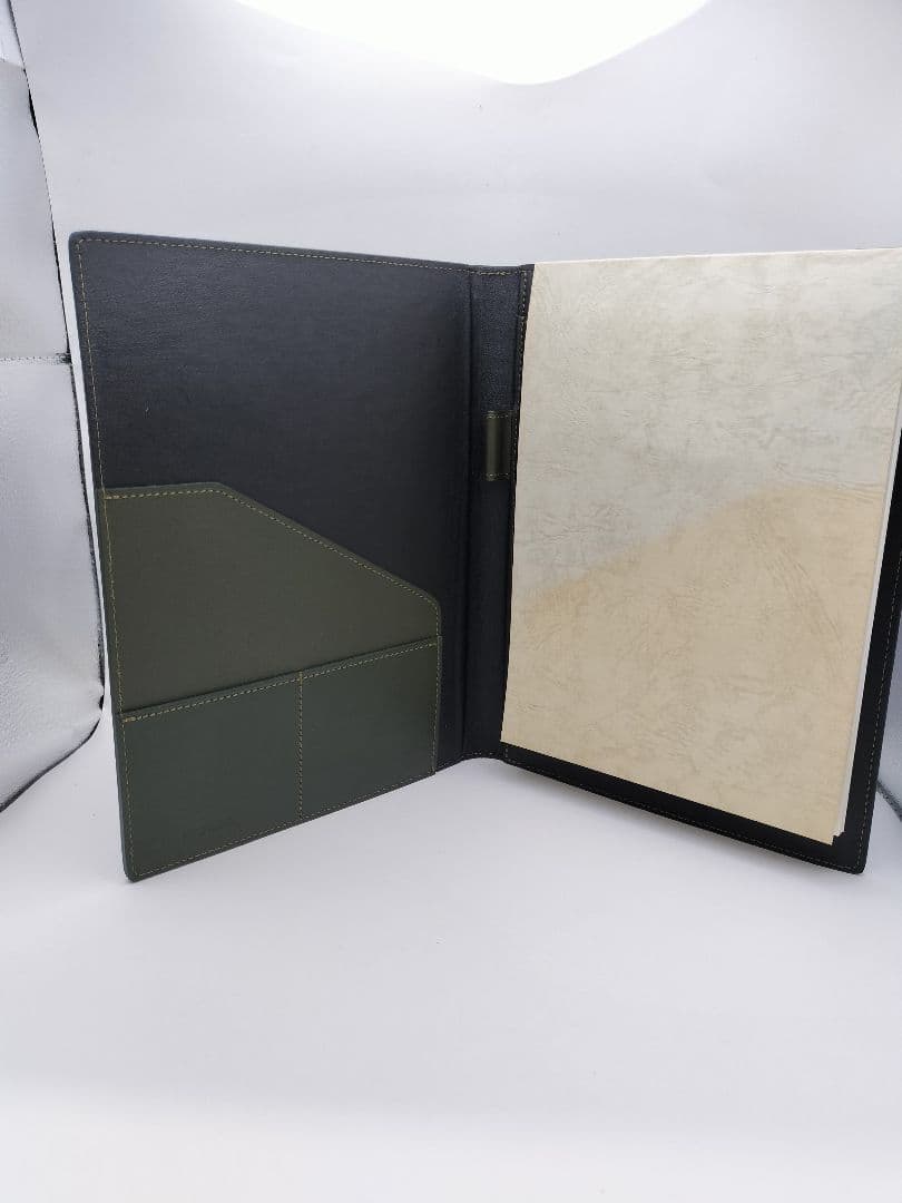 SOMÈS SADDLE オリーブグリーン ノートパッド