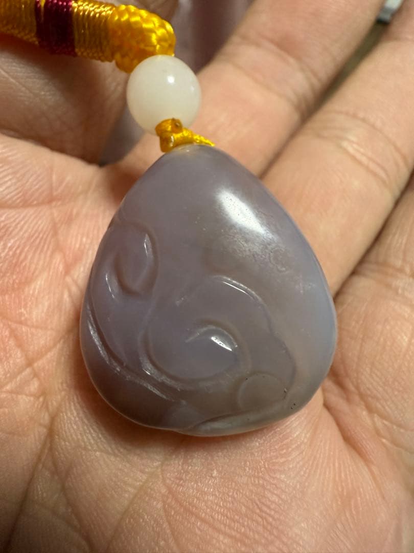 希少彫物　縁結び　女陰 メノウ 貴重　提げ物　置物　天然石　彫り物 限定1点