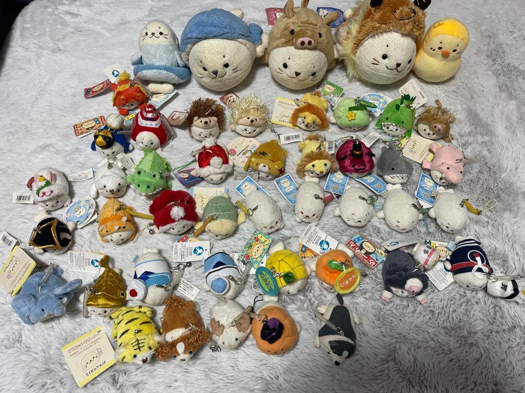 しろたん マスコットクリーナー ぬいぐるみ 45個セット 平成レトロ ストラップ