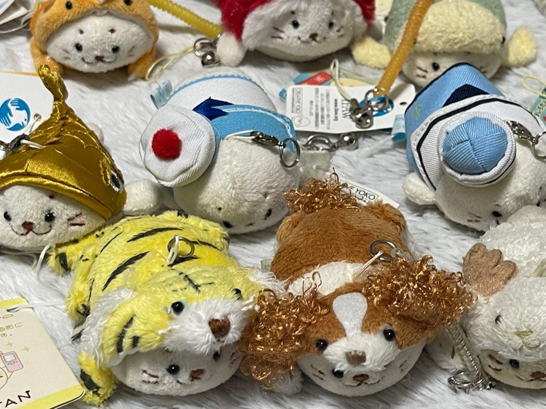 しろたん マスコットクリーナー ぬいぐるみ 45個セット 平成レトロ ストラップ