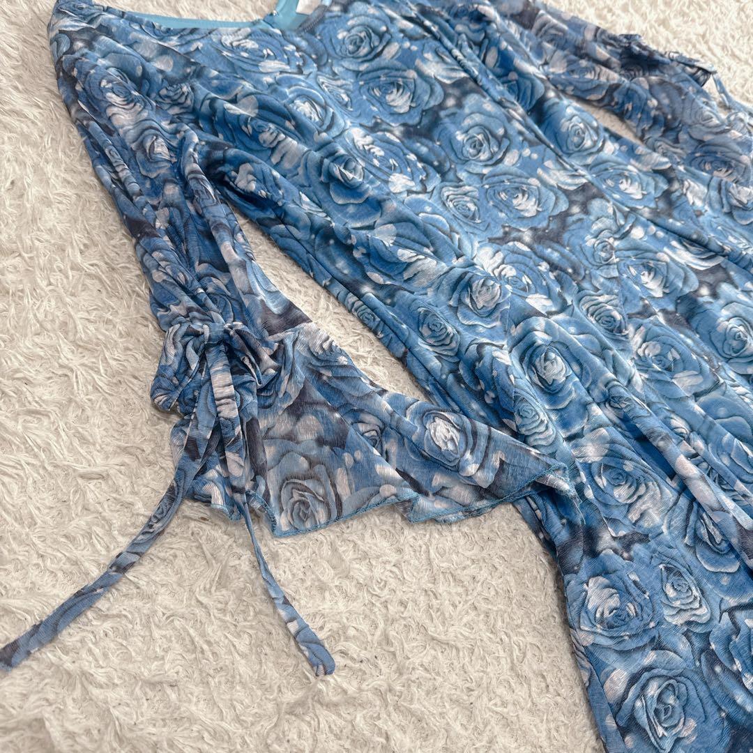 プリマブティック　社交ダンス衣装ドレス薔薇柄