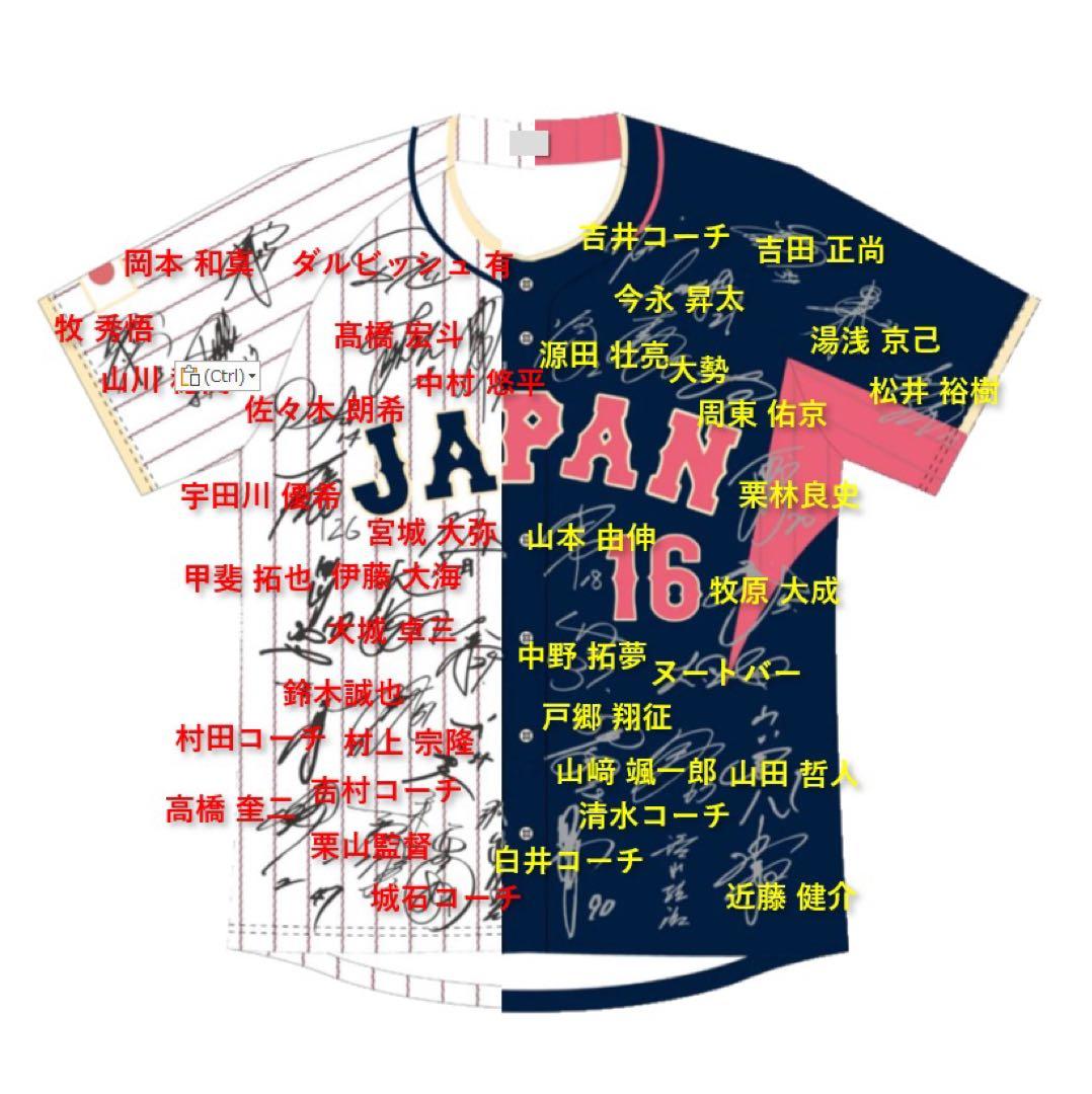 り*あ様 非売品　2023 WBC MVP 大谷翔平　日本代表サインプリントユニ