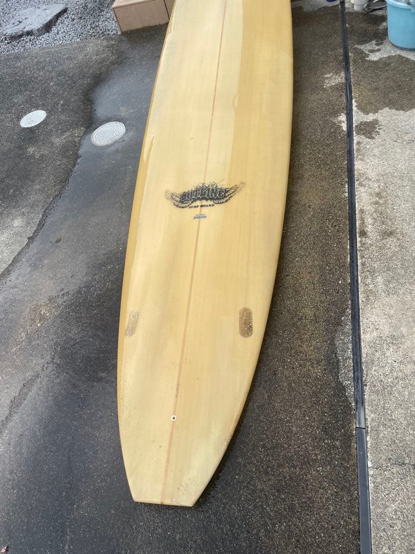ロングボード ベージュ フィン付き　送料込み