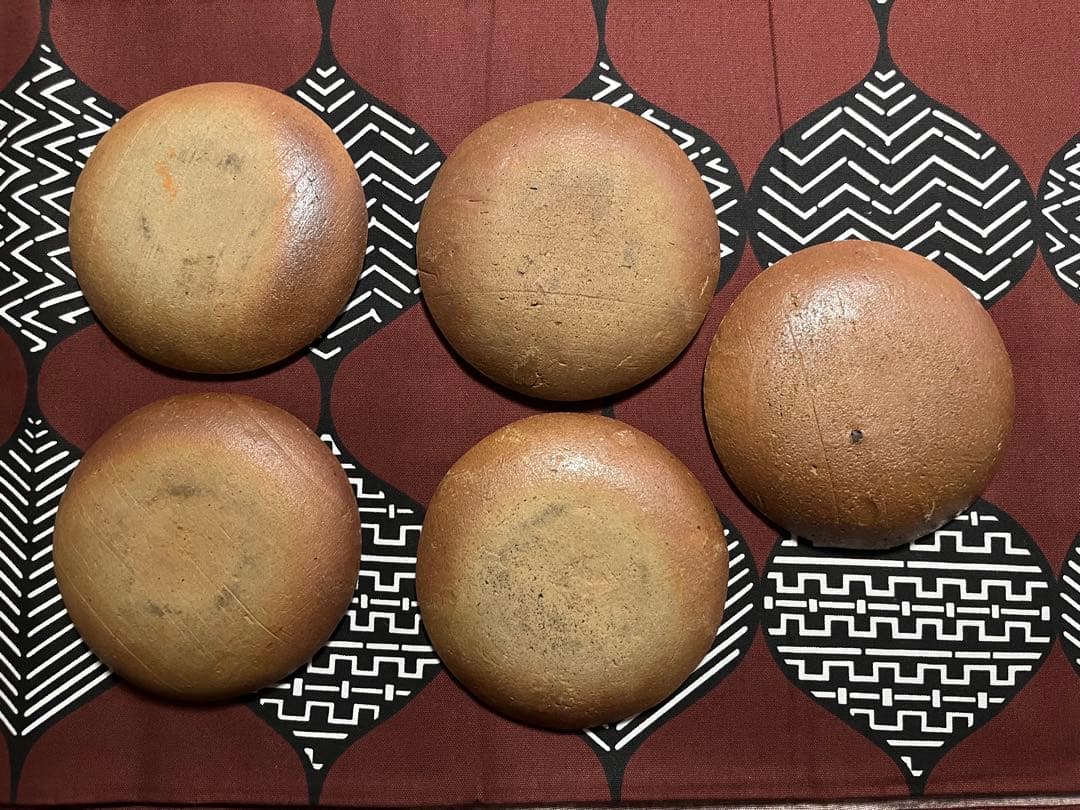 民藝/濱田庄司/黍絵饅頭皿/5点セット/