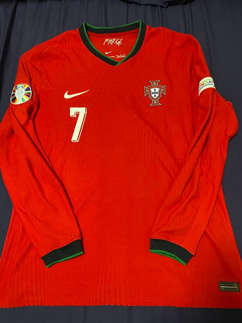 ポルトガル代表2024長袖ユニフォーム　クリスティアーノ・ロナウド選手支給品