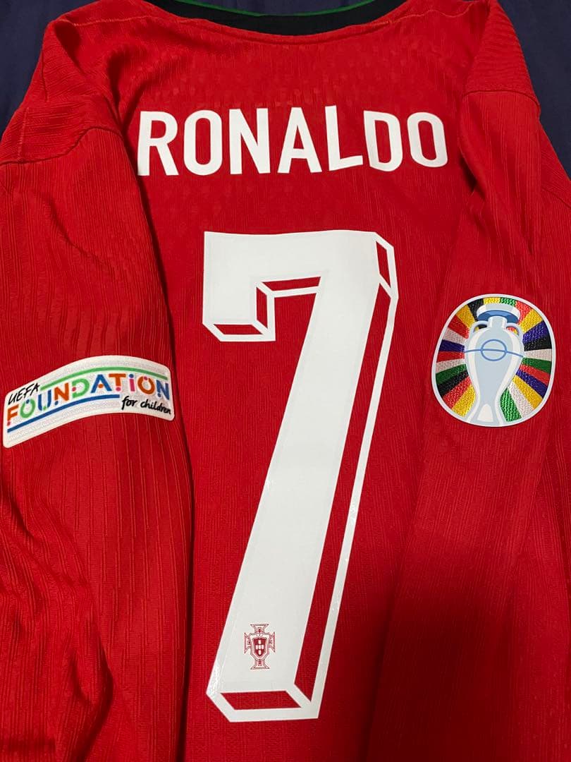 ポルトガル代表2024長袖ユニフォーム　クリスティアーノ・ロナウド選手支給品