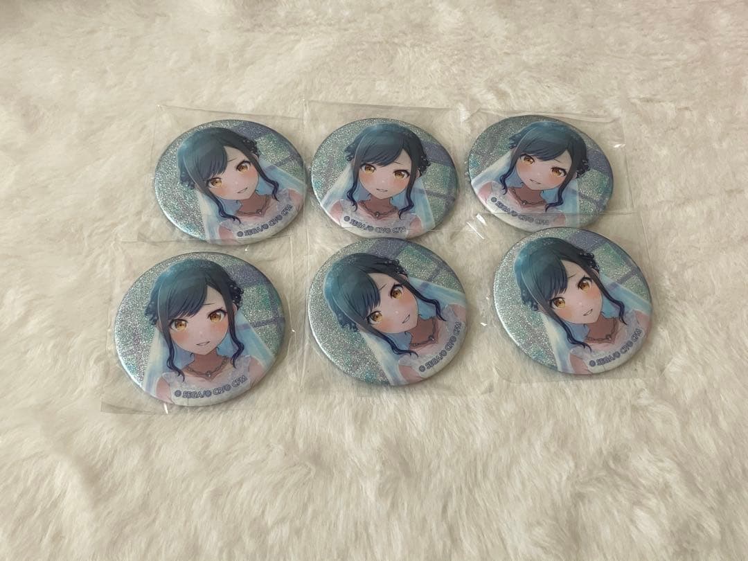 白石杏 グリッター 缶バッジ グリ缶 19c 6個