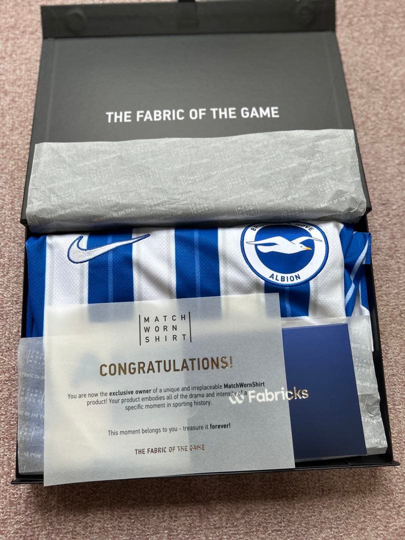 24/25 ブライトン　東京ヴェルディ戦実使用ユニフォーム　NO.37 WEIR