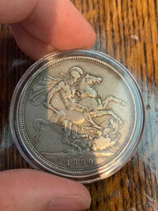 イギリス　ヴィクトリア女王　1889年銀貨