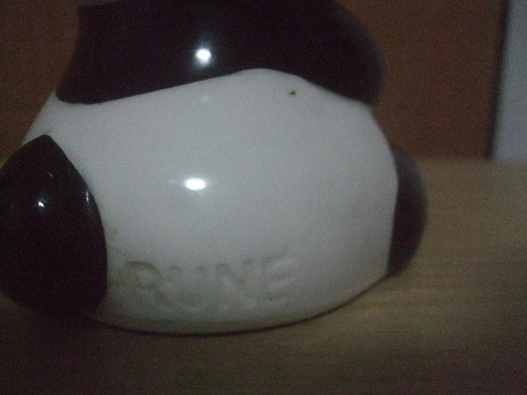 当時物★内藤ルネ★パンダ★シール付き★ 陶器製  電気スタンド