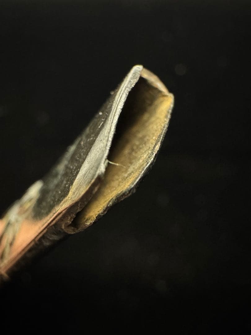 無銘 小柄 南瓜図？ 赤銅魚子地 日本刀 刀装具 骨董 古美術 江戸時代 古金工