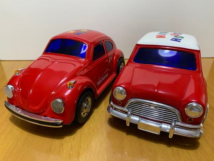 【レア商品！新品！】ミキハウス ブリキの車 フォルクスワーゲン、ミニクーパー