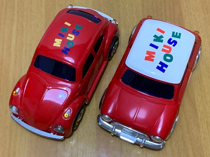 【レア商品！新品！】ミキハウス ブリキの車 フォルクスワーゲン、ミニクーパー