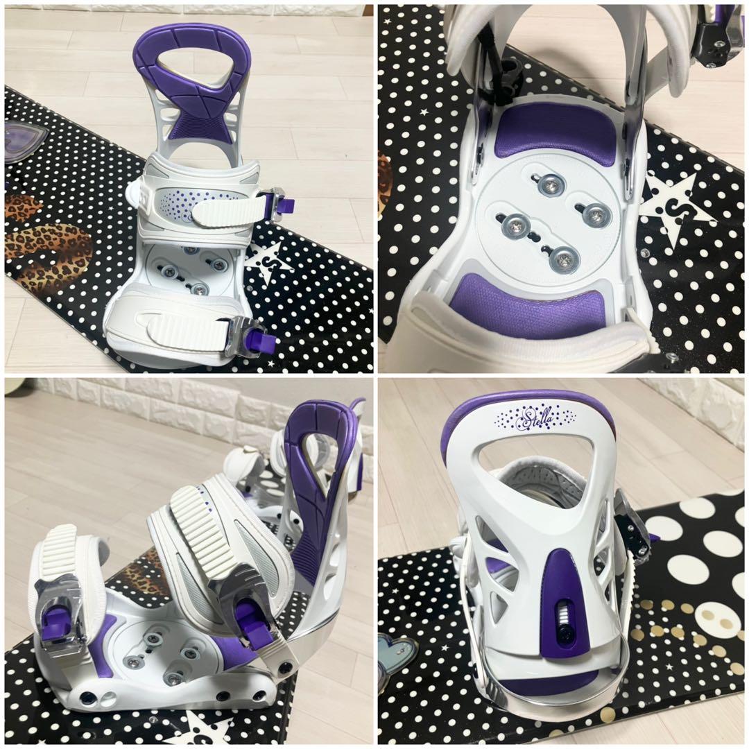 【美品】バック付/Stella STLOO QUEEN ステラスノーボード144