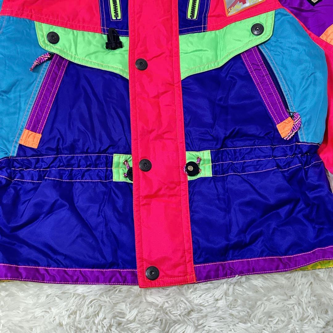 【562】美品　GOLDWIN スキーウェア カラフル　昭和　レトロ　ビンテージ
