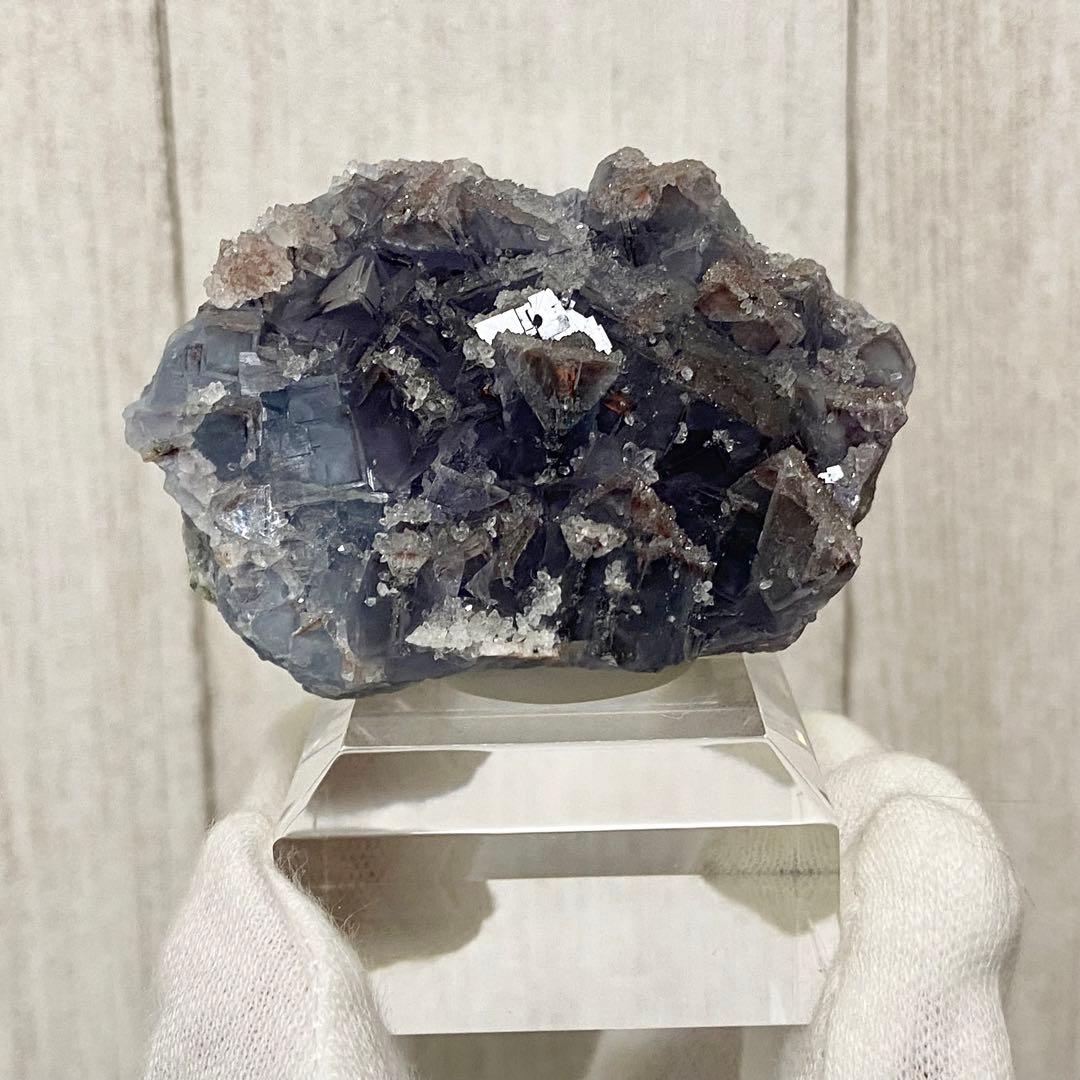 フローライト　クォーツ　蛍石　水晶　鉱物標本　原石　天然石　ストーン　インクル