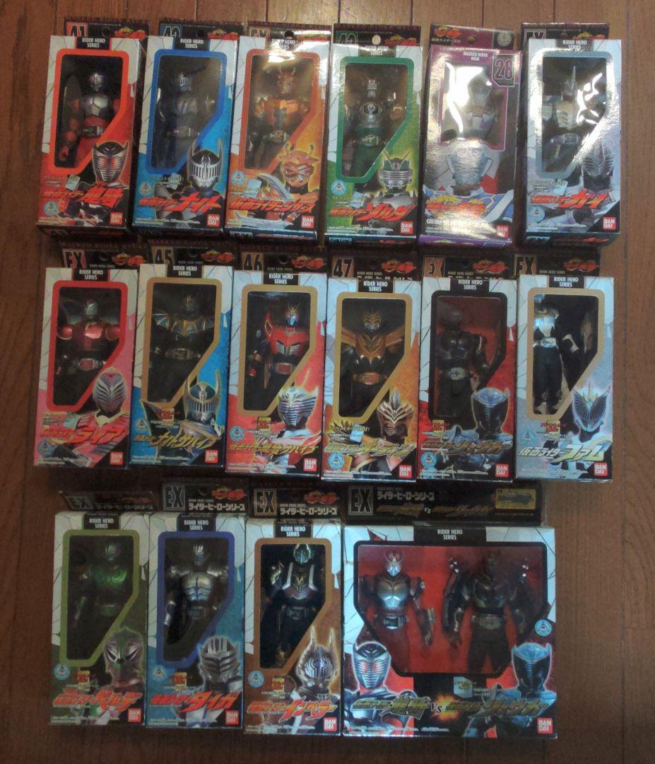 仮面ライダー龍騎ライダーシリーズ当時物ソフビセット