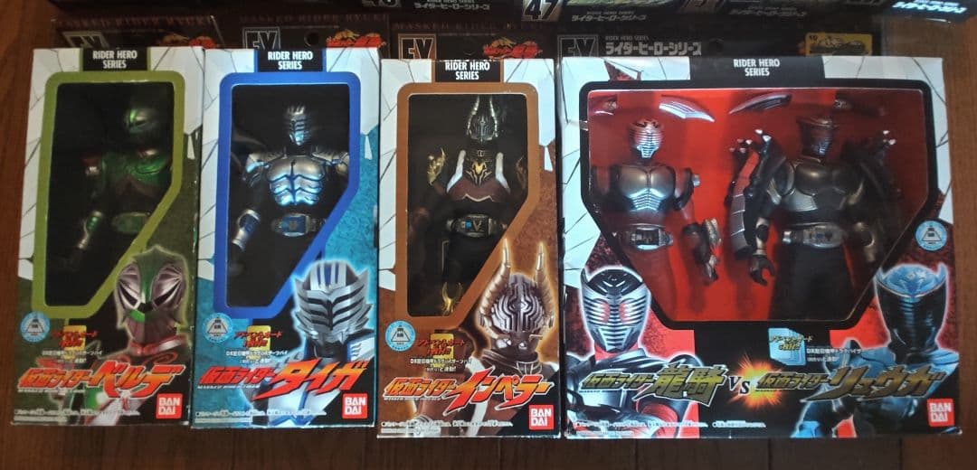 仮面ライダー龍騎ライダーシリーズ当時物ソフビセット
