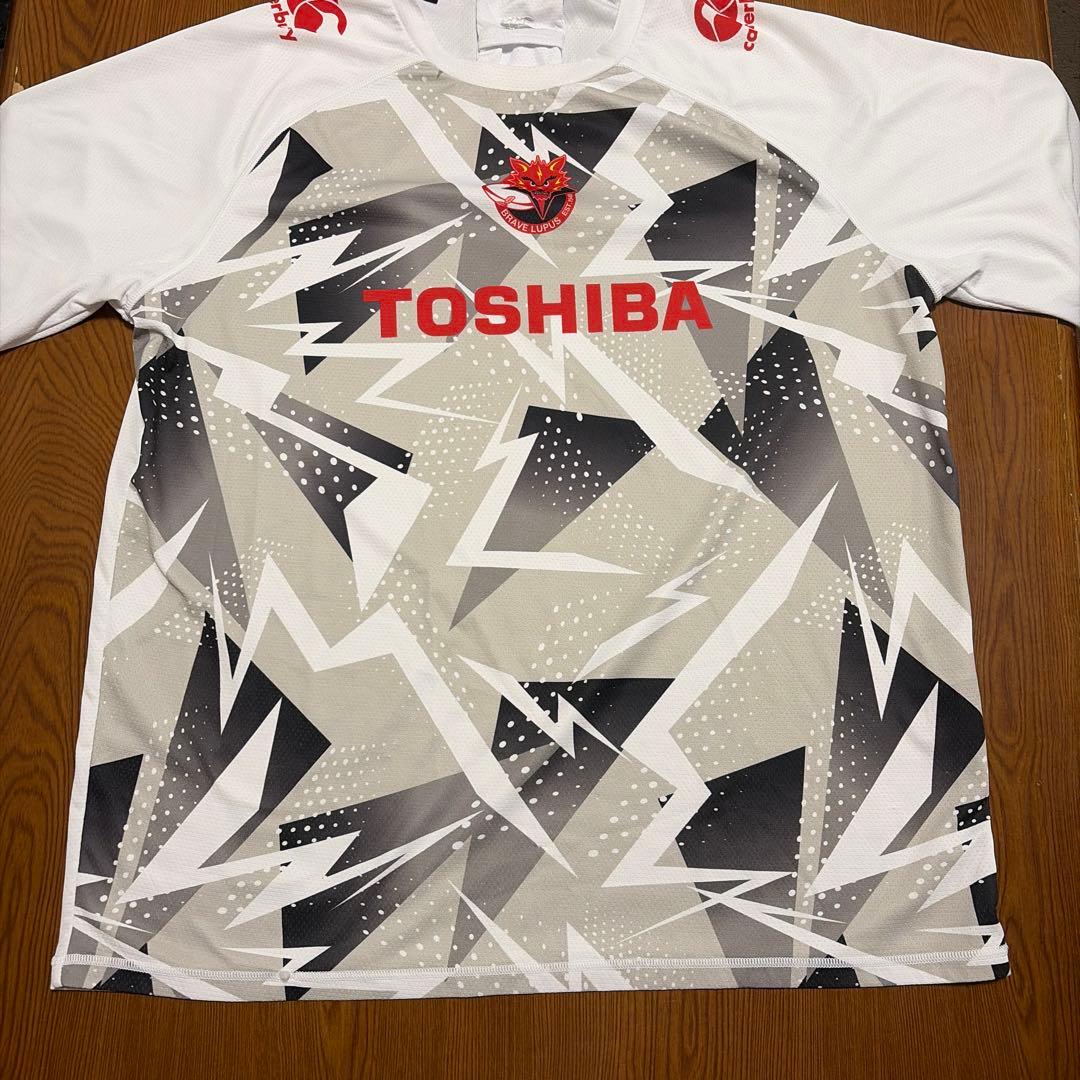 TOSHIBA 幾何学模様 ウォームアップウェア 3L