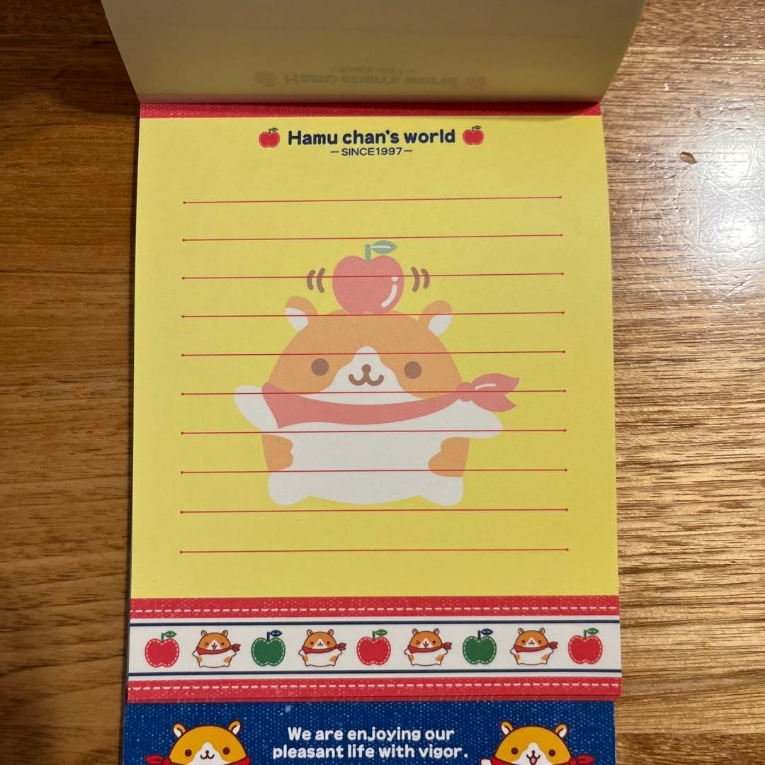 平成レトロ　メモ帳　クラックス　ハムちゃんずワールド