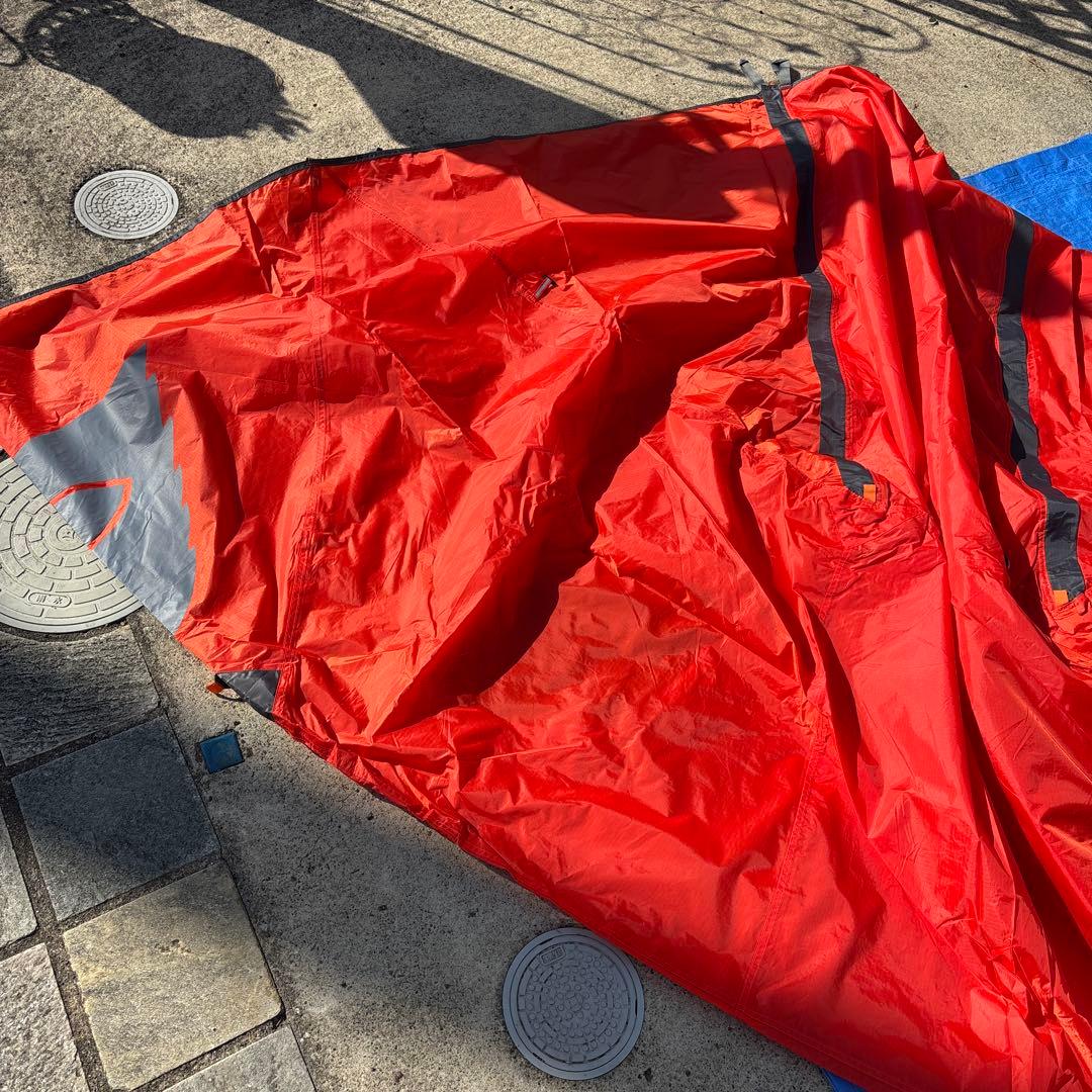 美品　POLeRポーラー　ONEMAN TENT 軽量　簡易設営　オレンジ　ソロ