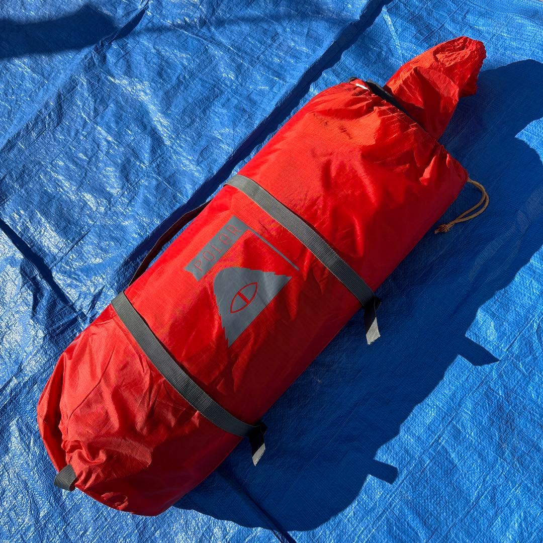 美品　POLeRポーラー　ONEMAN TENT 軽量　簡易設営　オレンジ　ソロ
