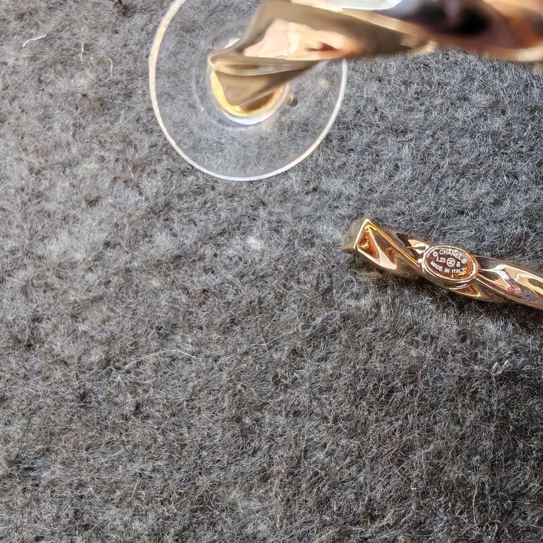 ピアス ゴールド ココマーク フープピアス