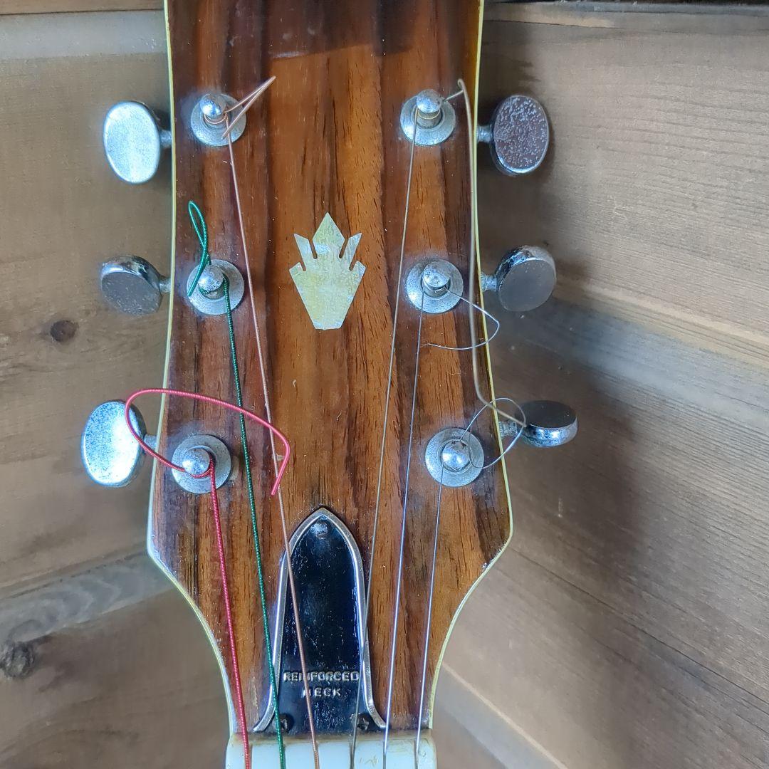 ジャンボアコースティックギター サンバースト 見事なバック 修復あり 本体のみ