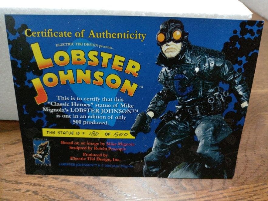 ■ヘルボーイ HELLBOY【ロブスター・ジョンソン】フルスタチュー