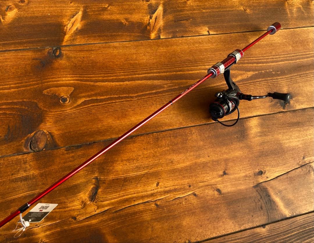 アジングセット　s552ULF アジングロッド+リール　ヘッドライト付き