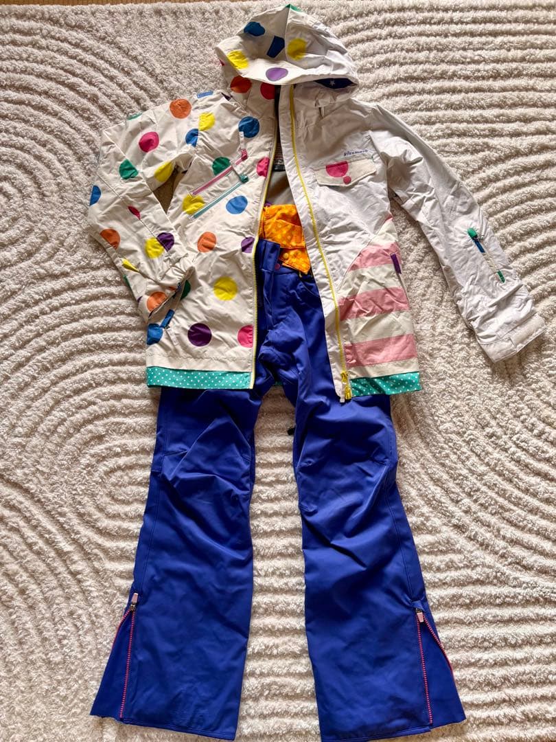 キスマーク ドット柄 スノーボードウェア セット
