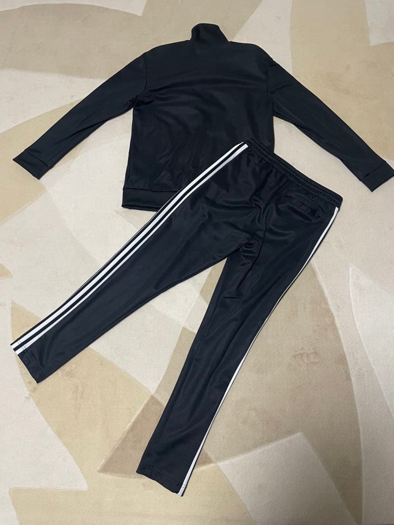 adidasBECKENBAUERアディダスベッケンバウアーセットアップL黒