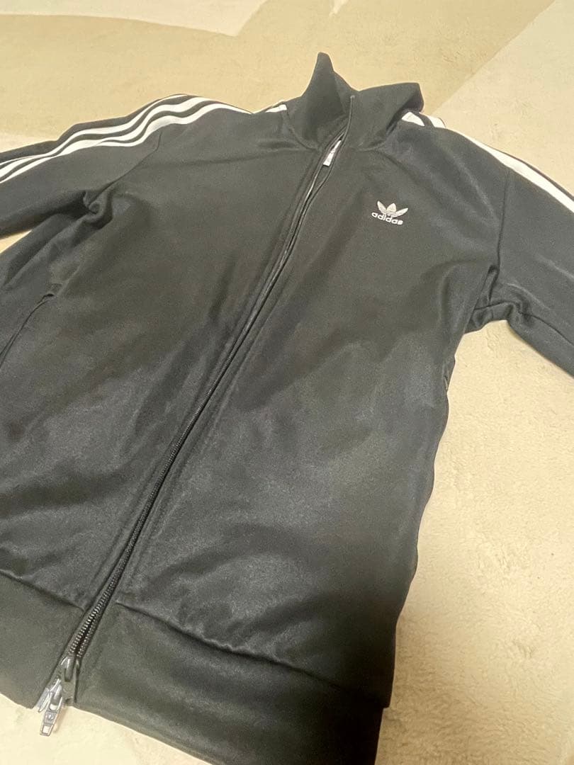 adidasBECKENBAUERアディダスベッケンバウアーセットアップL黒