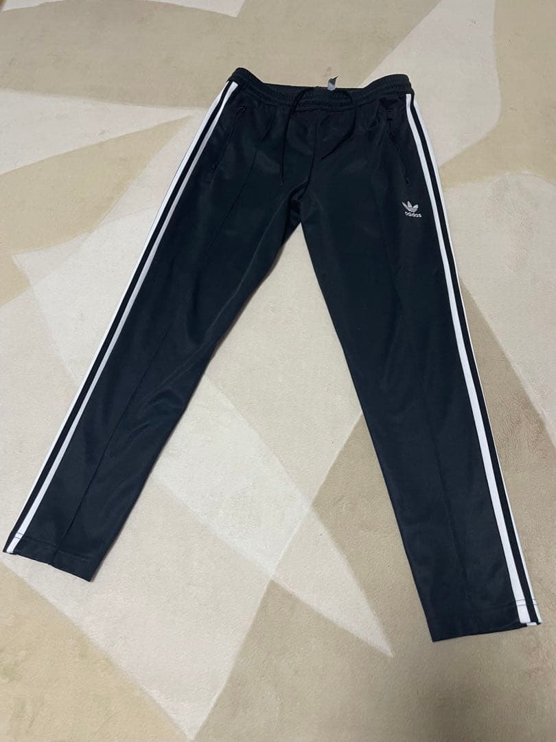 adidasBECKENBAUERアディダスベッケンバウアーセットアップL黒