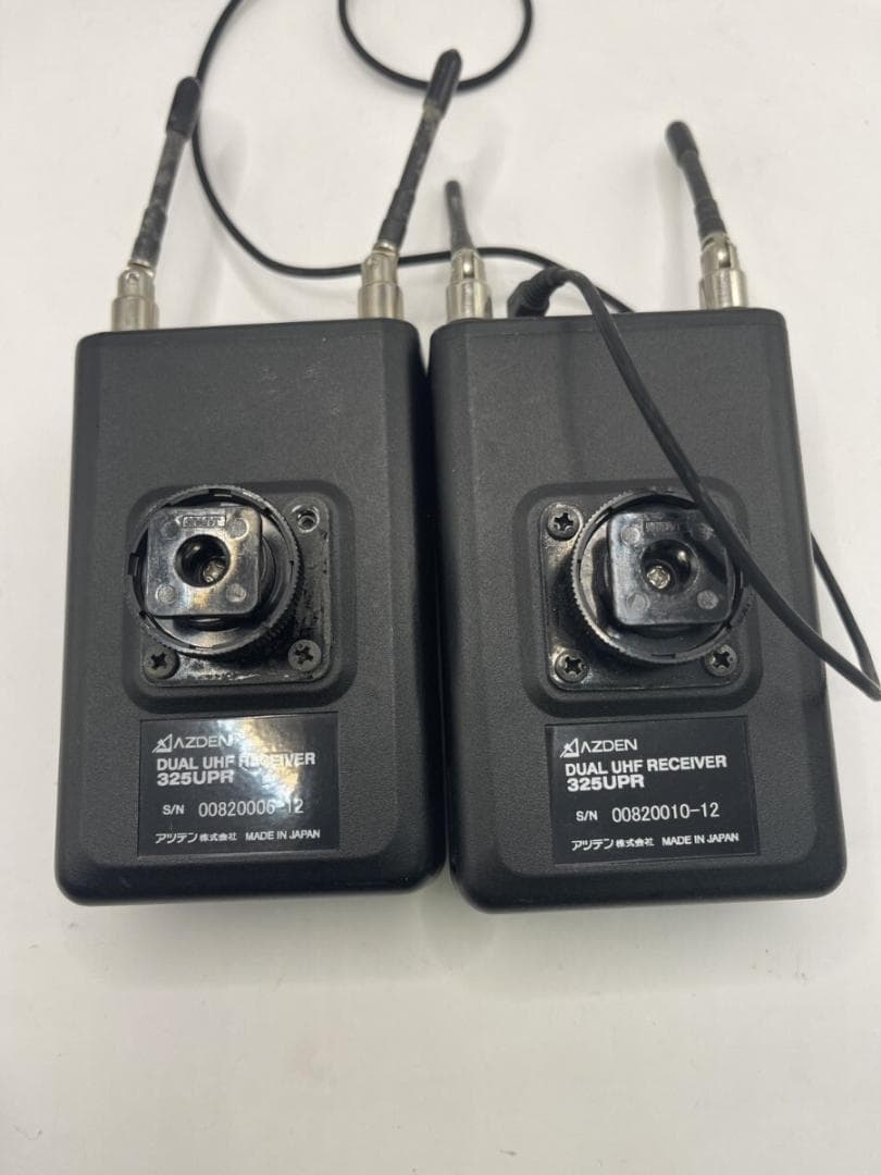 【AZDEN/DUAL UHF RECEIVER/325UPR/55BT】