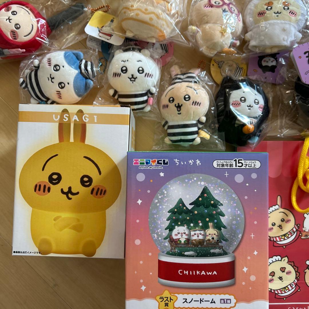 ちいかわ　マスコット　うさぎ　ハチワレ　スノードーム　ルームライト　まとめ売り