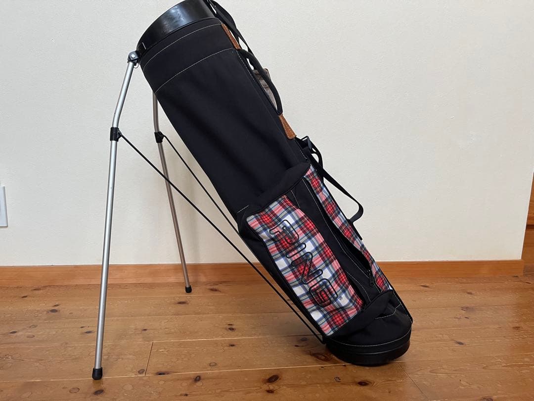 スタンド付きゴルフバッグ チェック柄