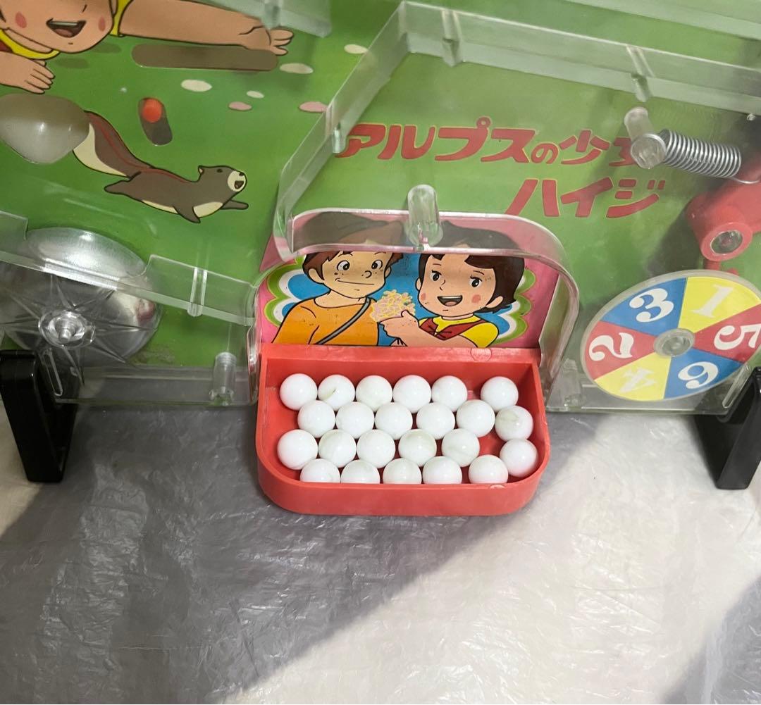 エポック社のジュニアパチンコ　アルプスの少女　ハイジ　当時物　レア　希少　レトロ