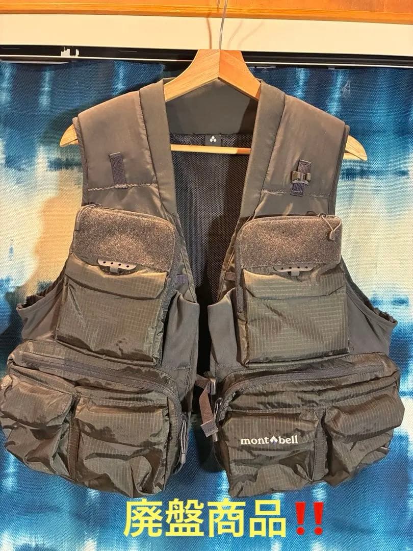 モンベル アジャスタブル アングラーベストL渓流釣り フライフィッシング❗️