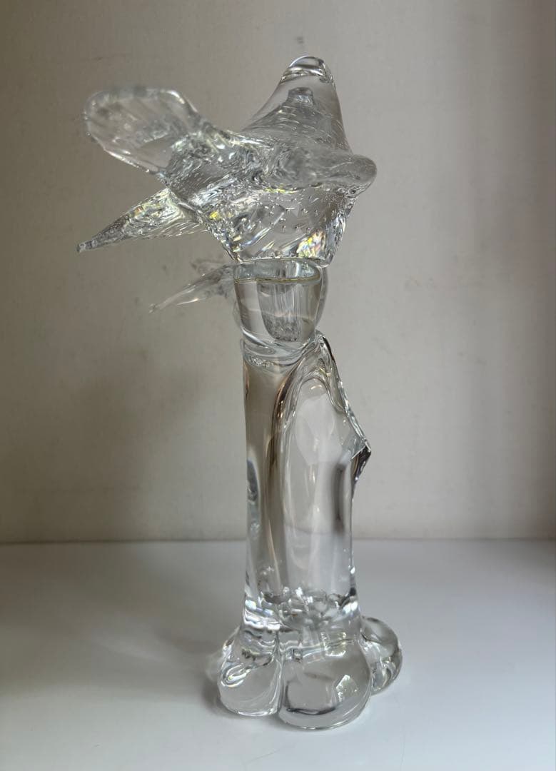 ヴィンテージ　北欧ガラス　スウェーデン gullaskruf グラスクルフ　鳥