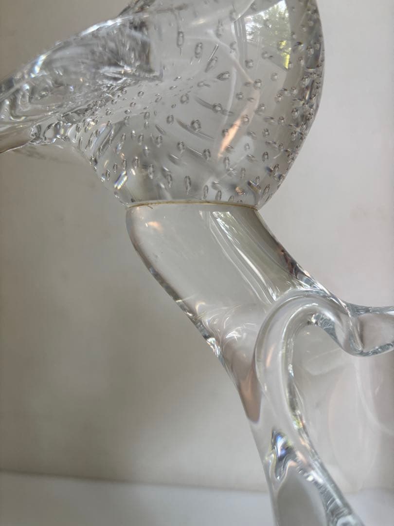 ヴィンテージ　北欧ガラス　スウェーデン gullaskruf グラスクルフ　鳥