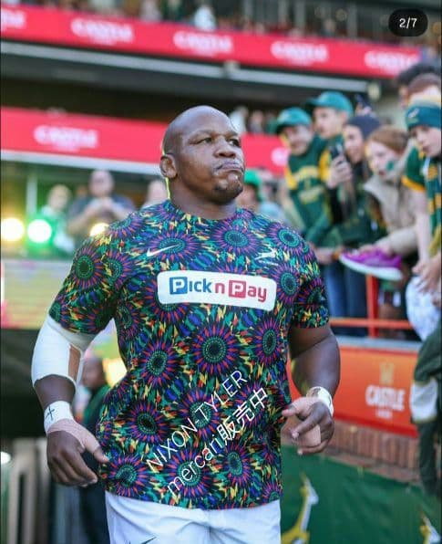 【海外XLサイズ】南アフリカ代表 スプリングボクス 2025 プレマッチシャツ