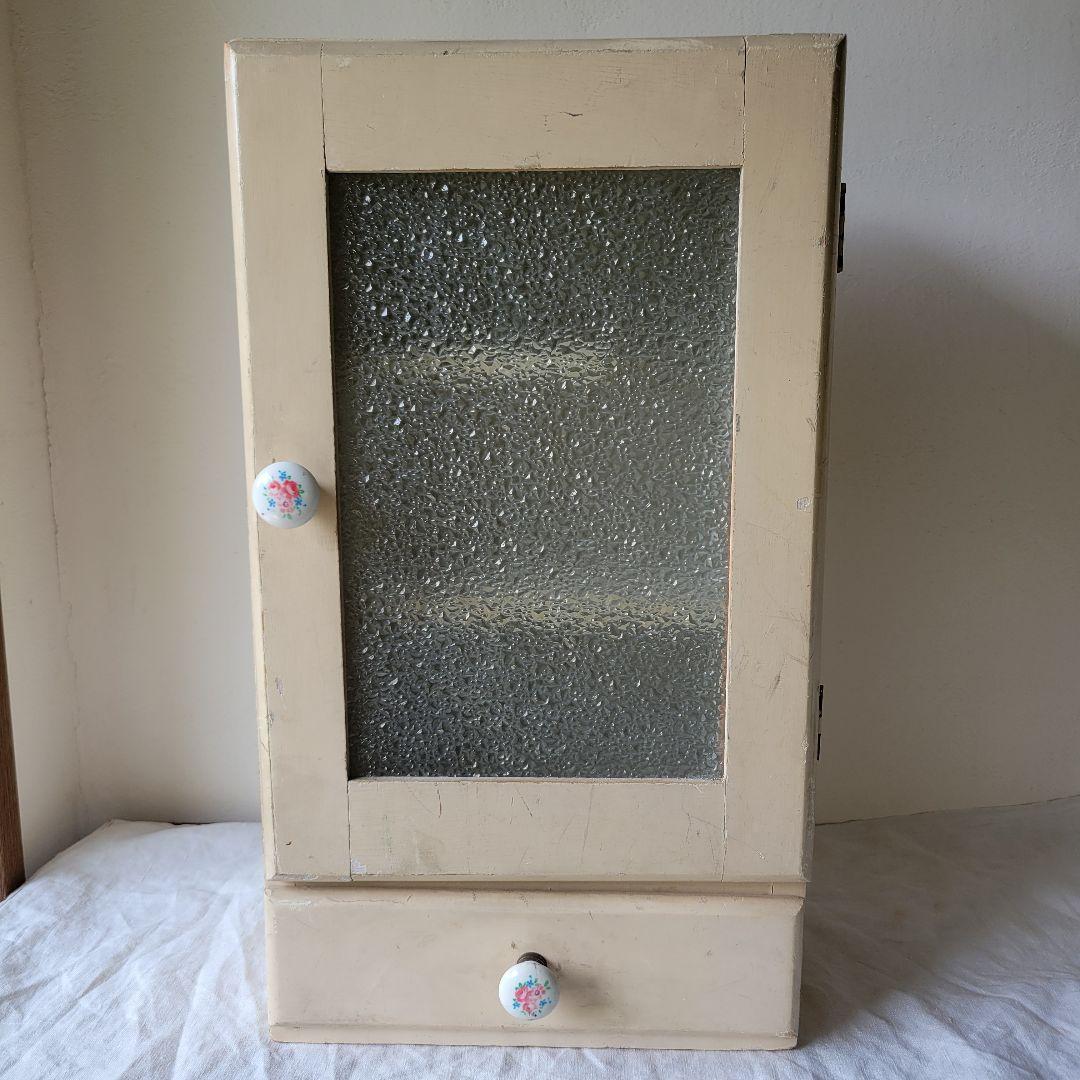 【ひとみ様】フランス　アンティーク　ウォール　キャビネット　壁掛け