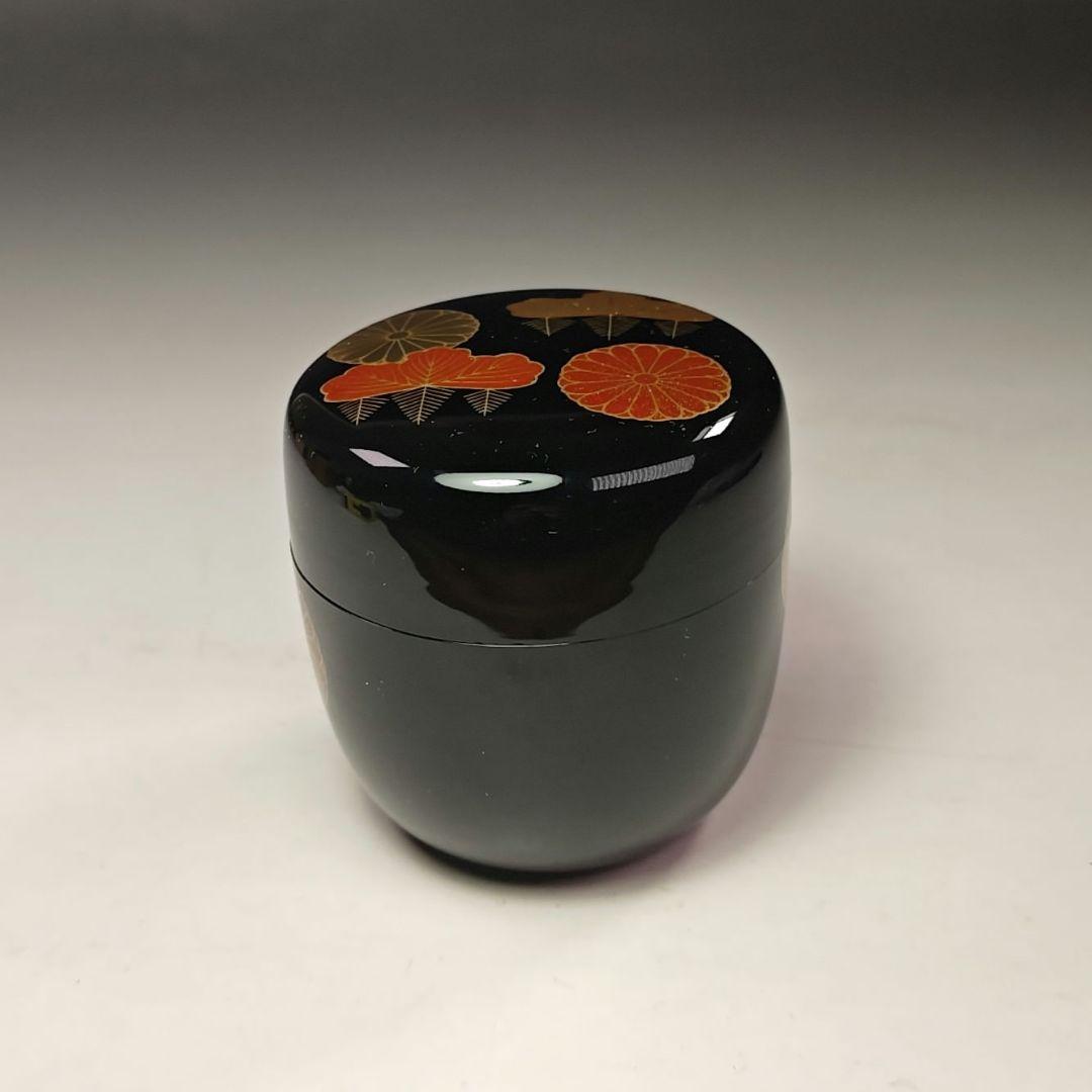 イ719 棗『中村宗伊作』『高台寺蒔絵　大棗　共箱』漆塗　茶道具