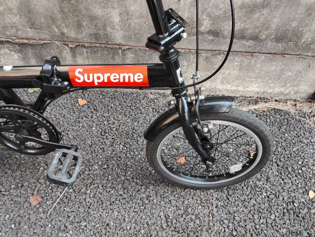 折りたたみ自転車 ブラック 黒 ノーパンクタイヤ