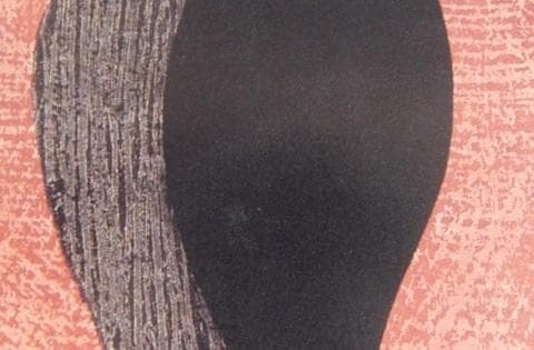 斎藤清、「凝視（B）」、希少な画集の額装画